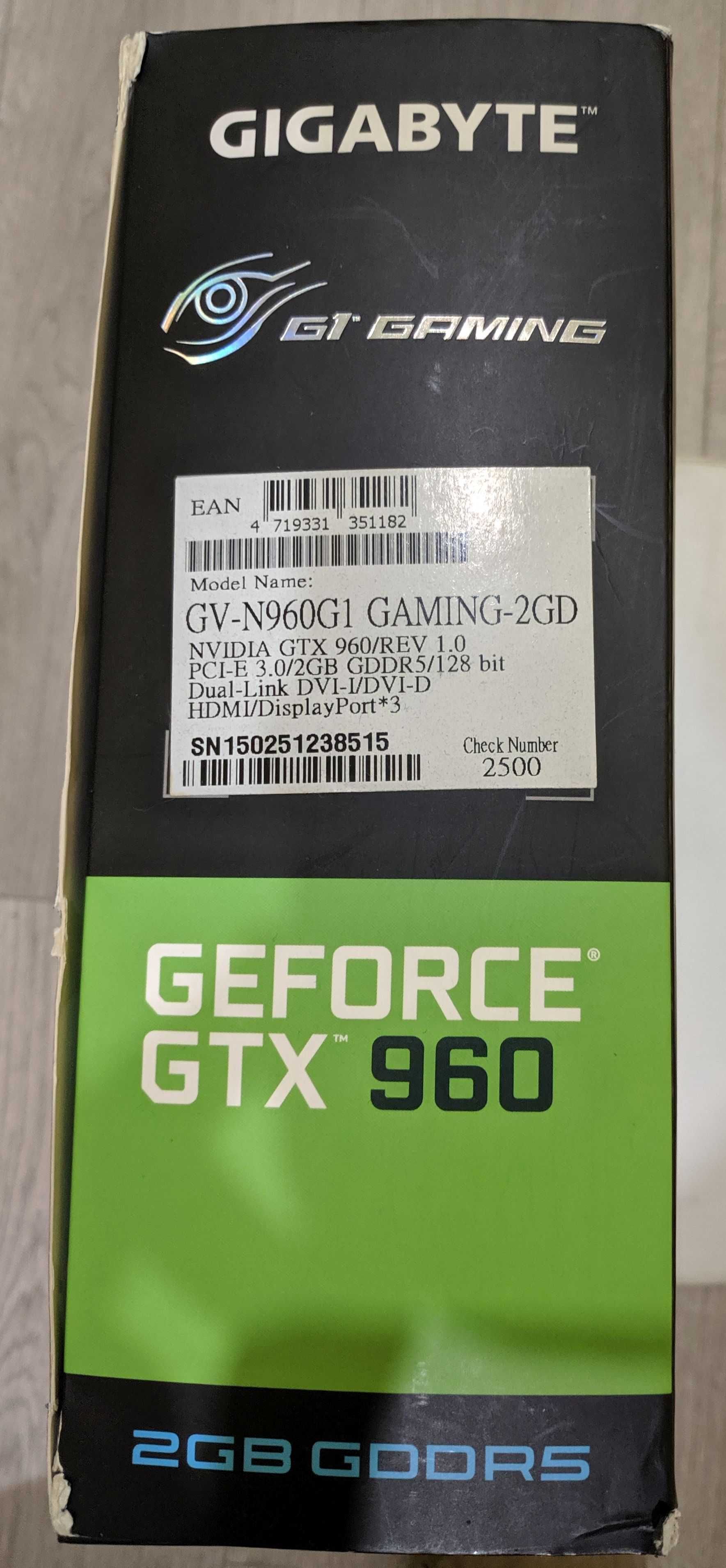 Karta graficzna Gigabyte GeForce GTX960 2GB GV-N960G1 GAMING-2GD