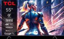 Telewizor QLED TCL 55C72B 4K 144Hz Google TV ONKYO  Smart TV