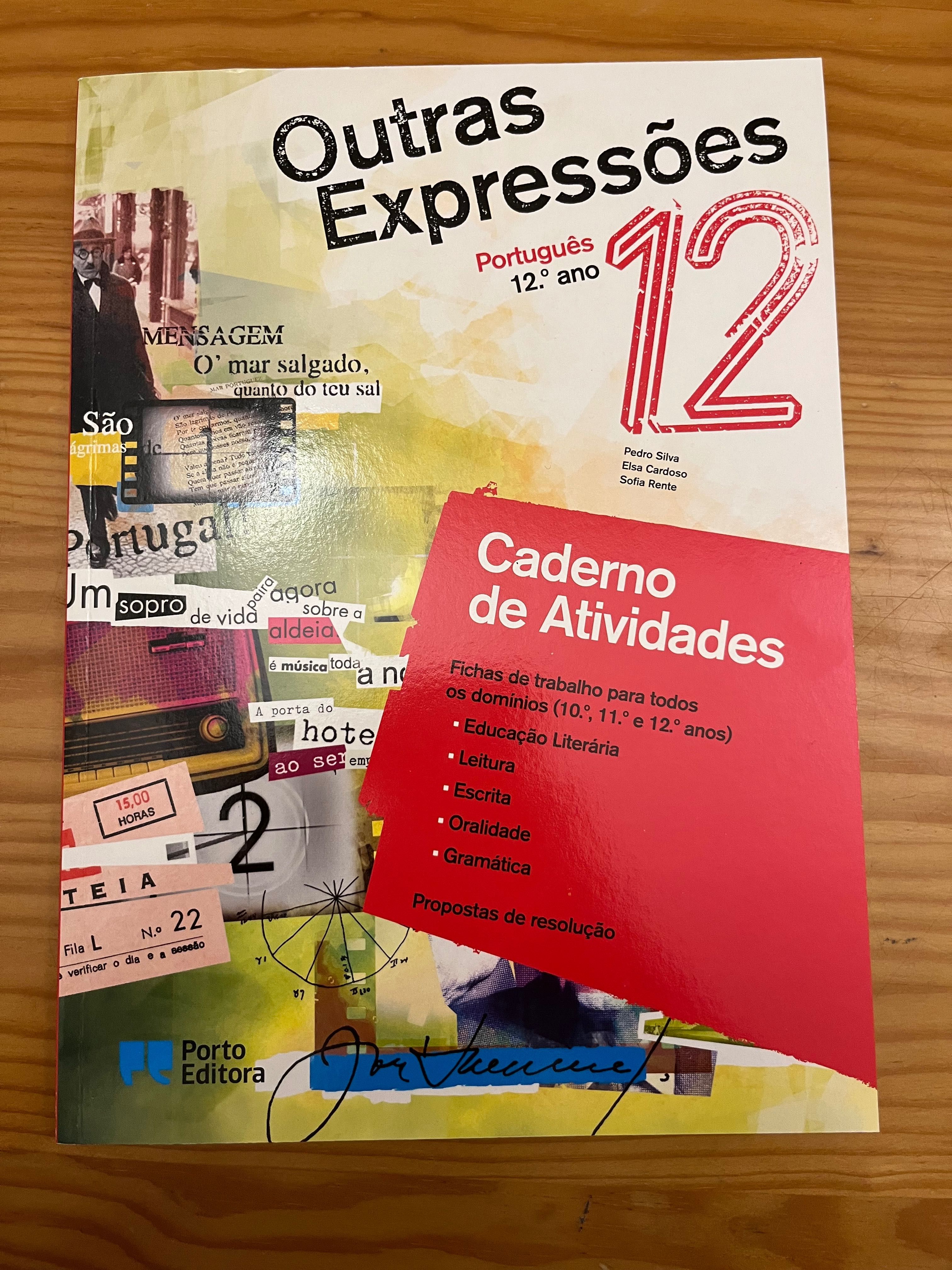 Manual de português “ Novas Expressões” de 12° ano + caderno de ativ.