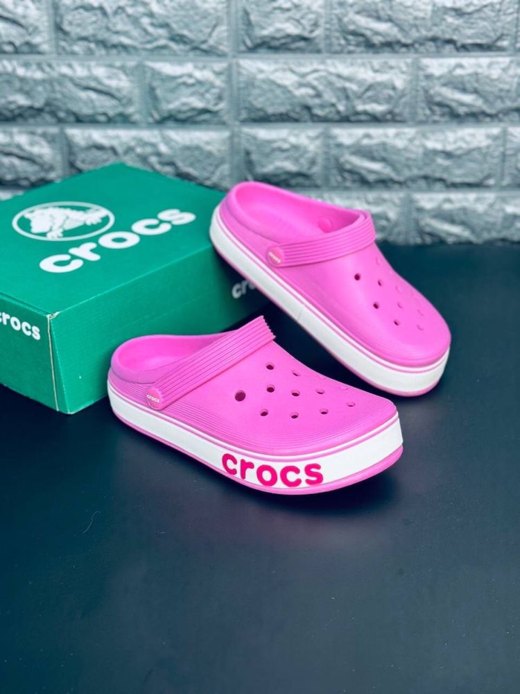 Crocs Шлепанцы женские Пляжные розовые кроксы сабо шлепки Топ продаж!