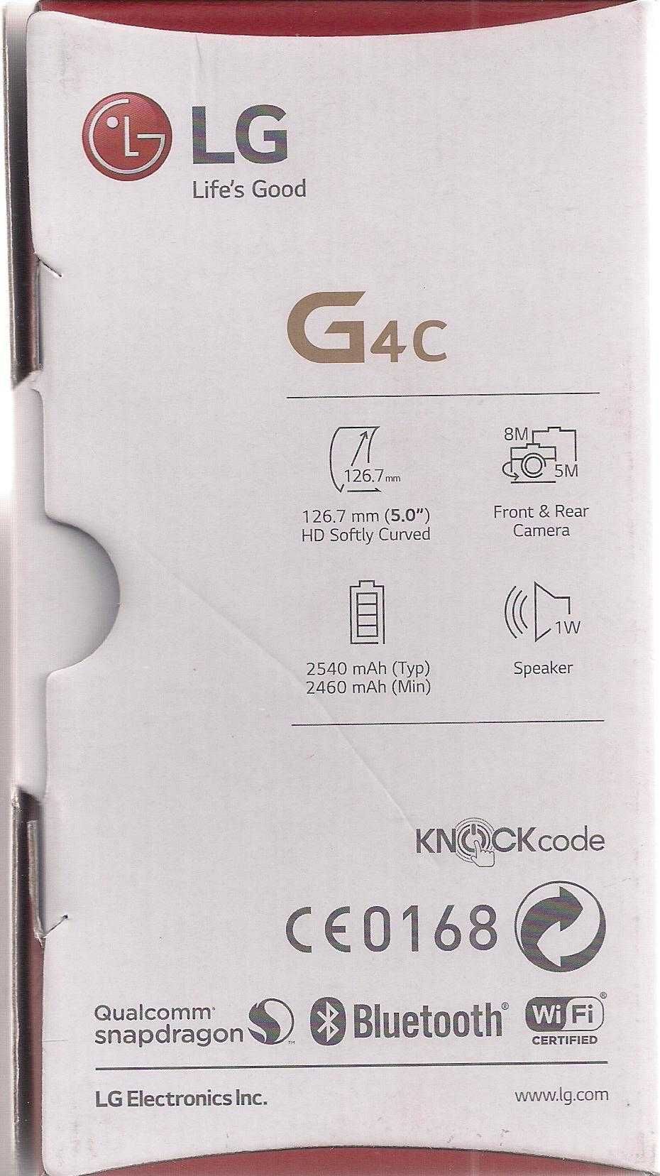 LG G4C pudełko opakowanie etui box telefon LG-H525n