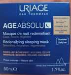 Uriage Age Absolu Maska na noc zagęszczająca skórę, 50 ml Niska cena