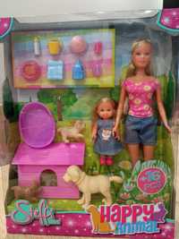 Nowa Lalka Stwffi LOVE 2 lalki z pieskami ala Barbie Simba