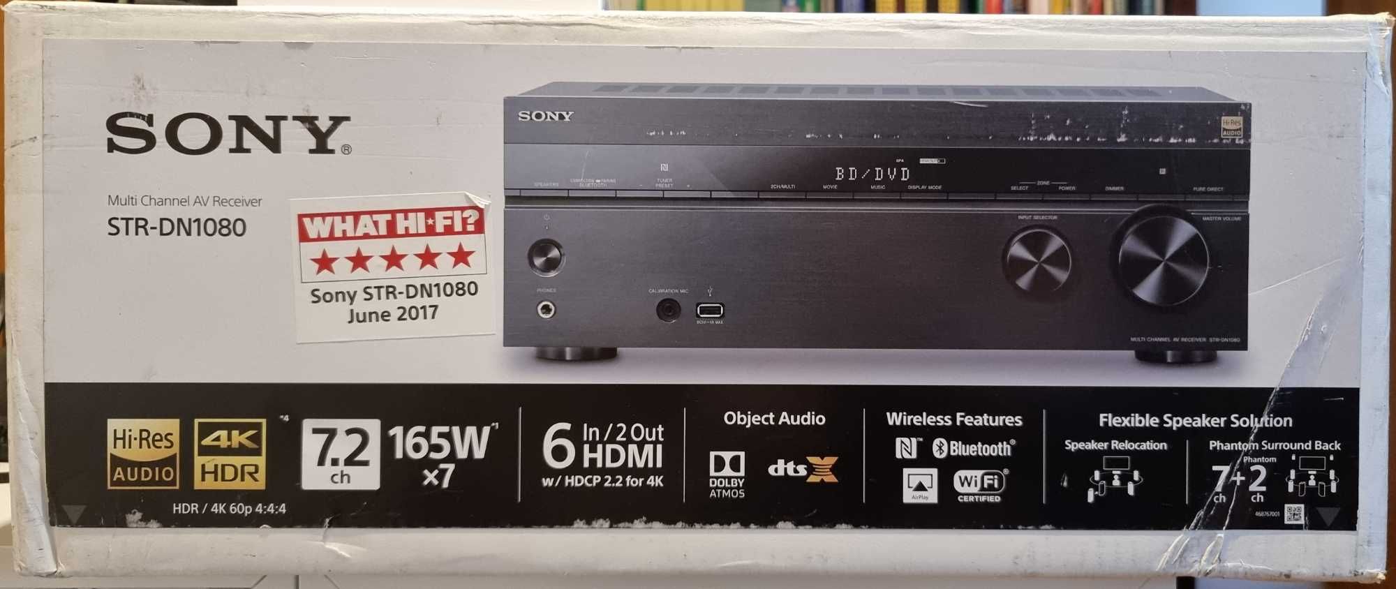 Sistema de som 5.1.2 Dolby Atmos com Sony STR-DN1080