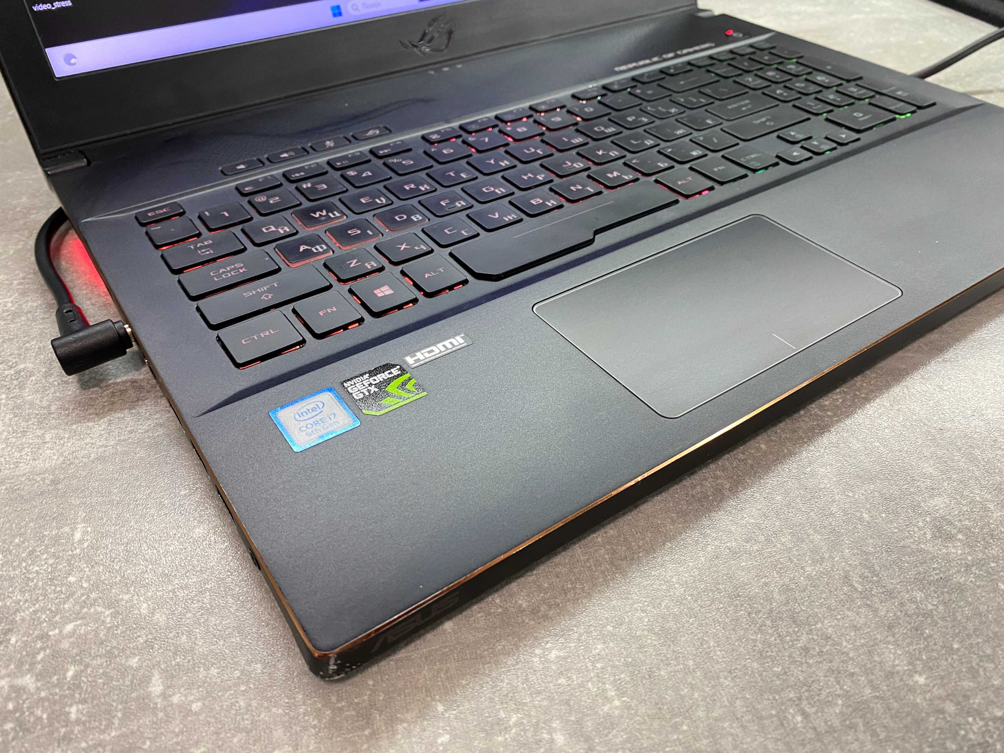 Ігровий ASUS ROG Zephyrus 8Gb Video/Core i7/16Gb RAM/ 256Gb + 1Tb