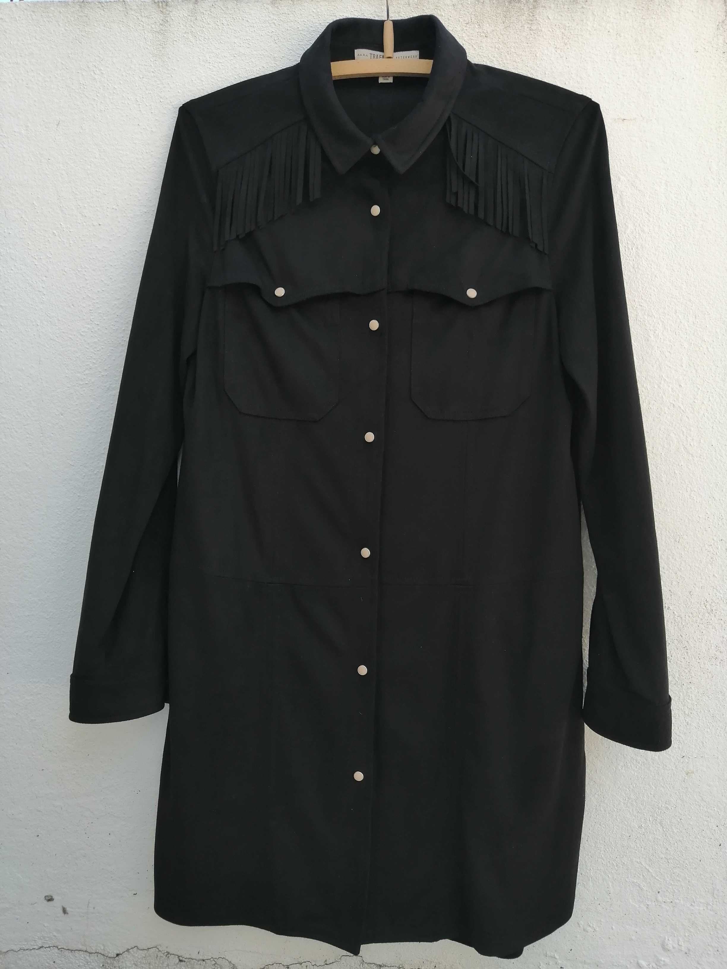 Vestido/Túnica camurça preta