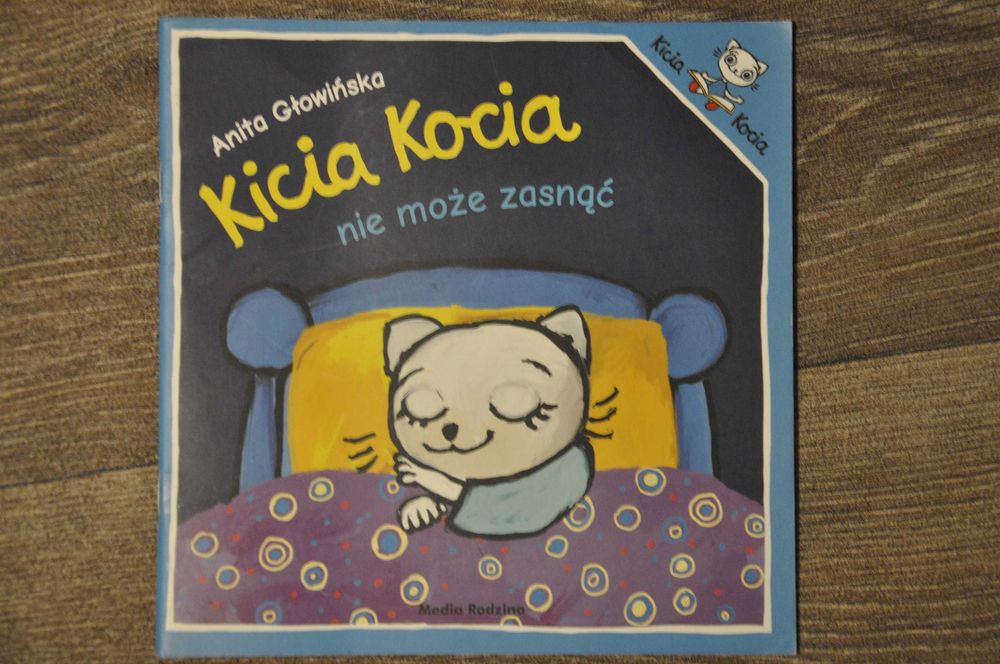 Książeczka Kicia Kocia nie może zasnąć Anita Głowińska
