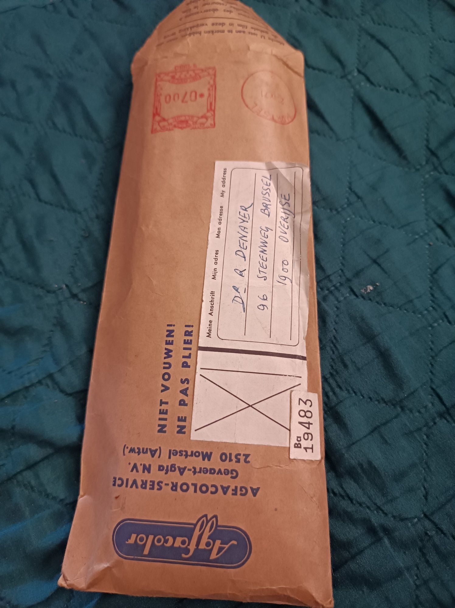 Agfacolor klisze,negatywy ,list 71 rok