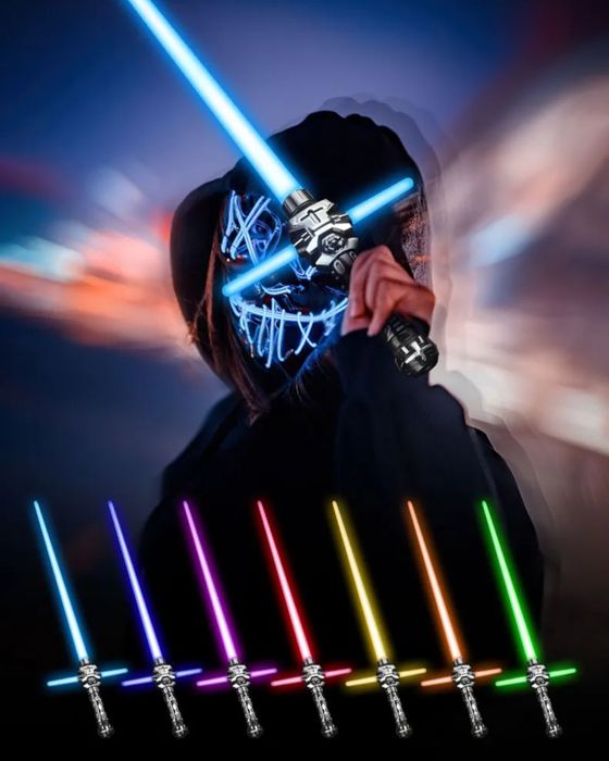 Miecz świetlny z efektami dźwiękowymi Led