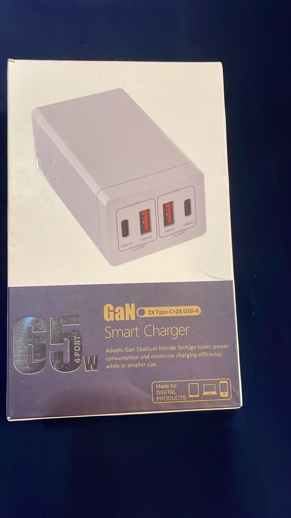 Adapter Gan 65W 4 porty