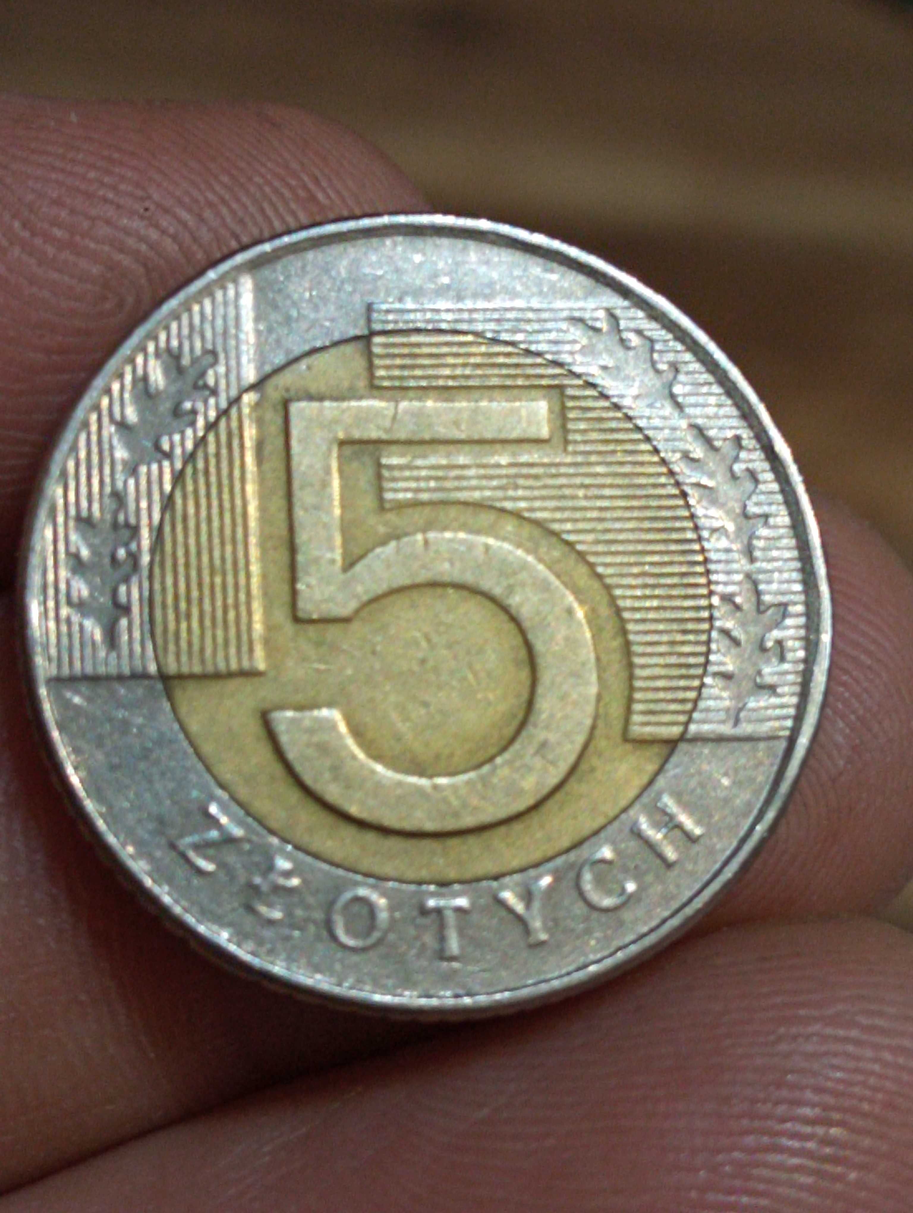 Sprzedam c monetę 5 zloty 1996 rok Destrukt