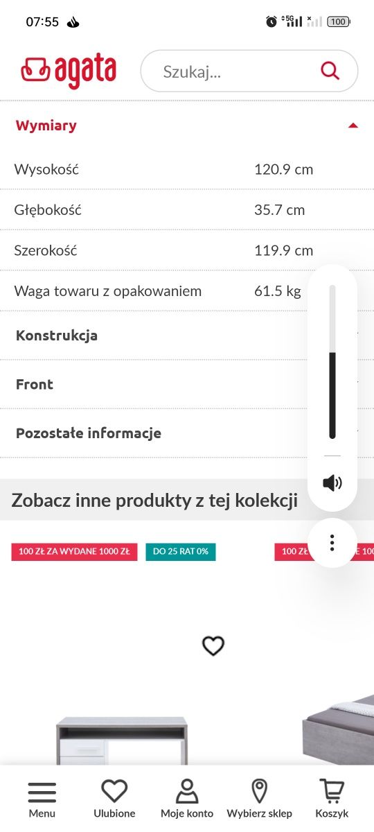 Biblioteczka ,regał -Mi Piace