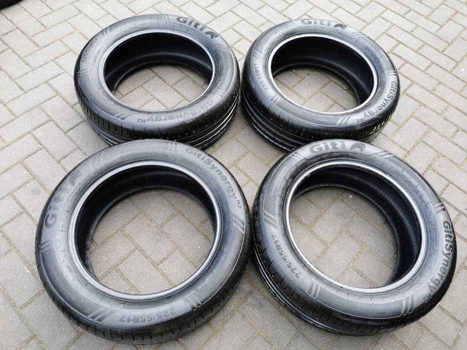 225/55 97V R17 GITI SynergyH2 2024r jak NOWE 8mm Letnie Opony 4szt