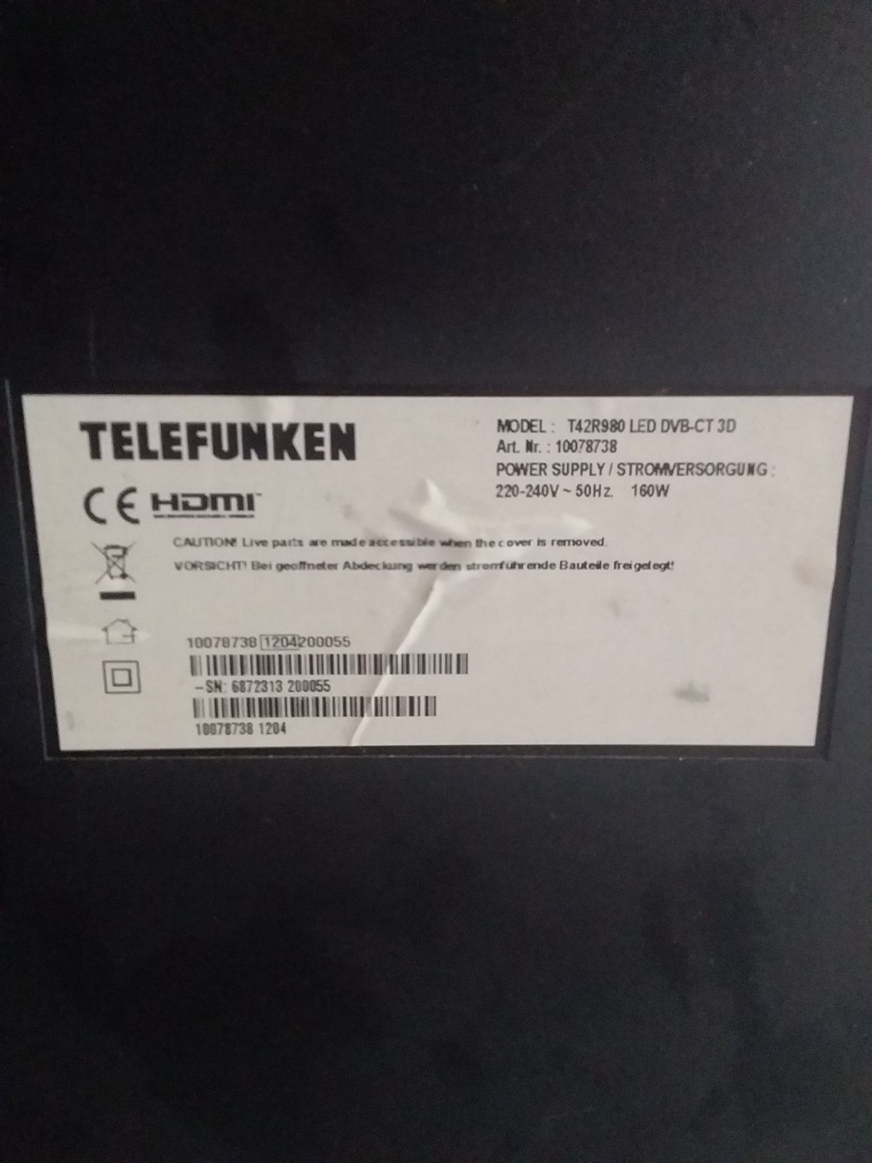 Telewizor Telefunken 42 cal.