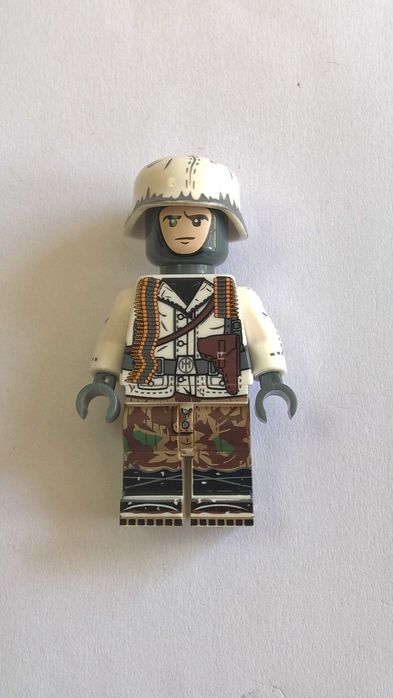 Figurka żołnierza niemieckiego 4 krotny nadruk WW2 kompatybilne z Lego