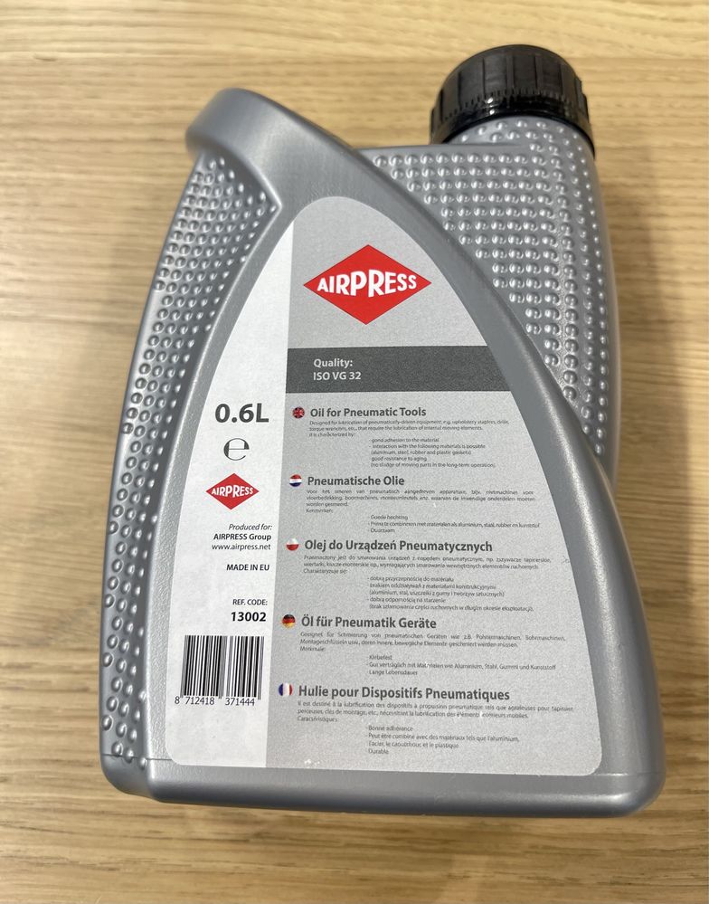 0.6L AIRPRESS olej do narzedzi pneumatycznych 13002 nowy prod. 2024
