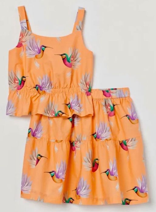 HM Dieter Braun. Komplet spódniczka, bluzka, top  KOLIBERKI, KOLIBRY