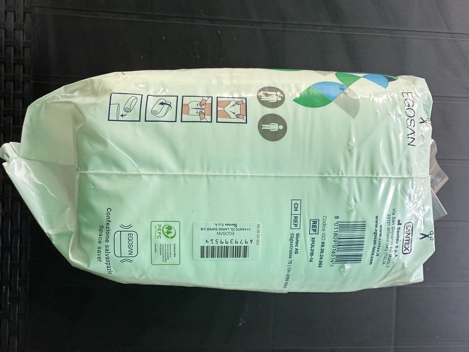 !!!WYPRZEDAŻ!!! Elastyczne Majtki chłonne Egosan Large 14 sztuk