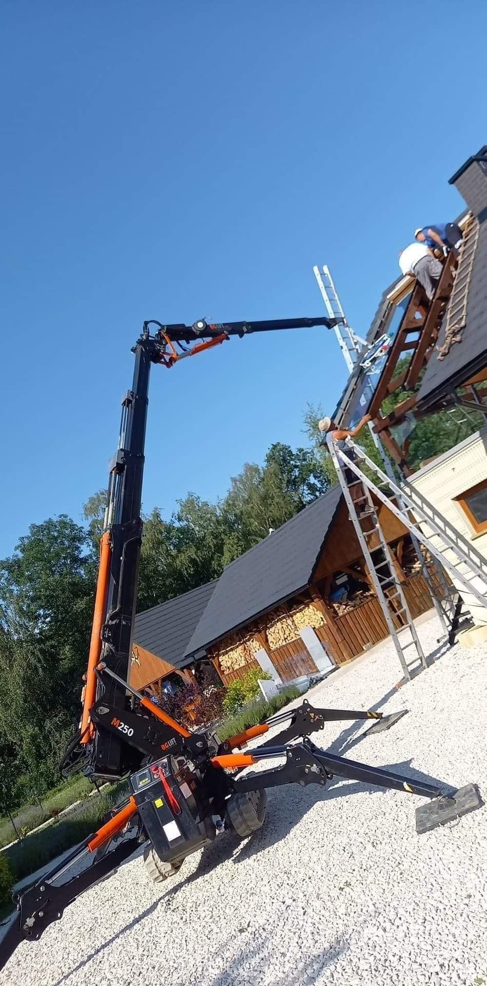 Wynajem Mini Żuraw/Mini Dzwig/Pająk/Ssawka/Szyby/Okna/Fasady/Montaż