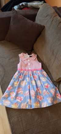 Sukienka firy George 4-5 lat w filiżanki ze spodeczkami