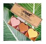 LOVE BAR Zestaw podróżny Kostka serce do twarzy, włosów, ciała 3 x 30g