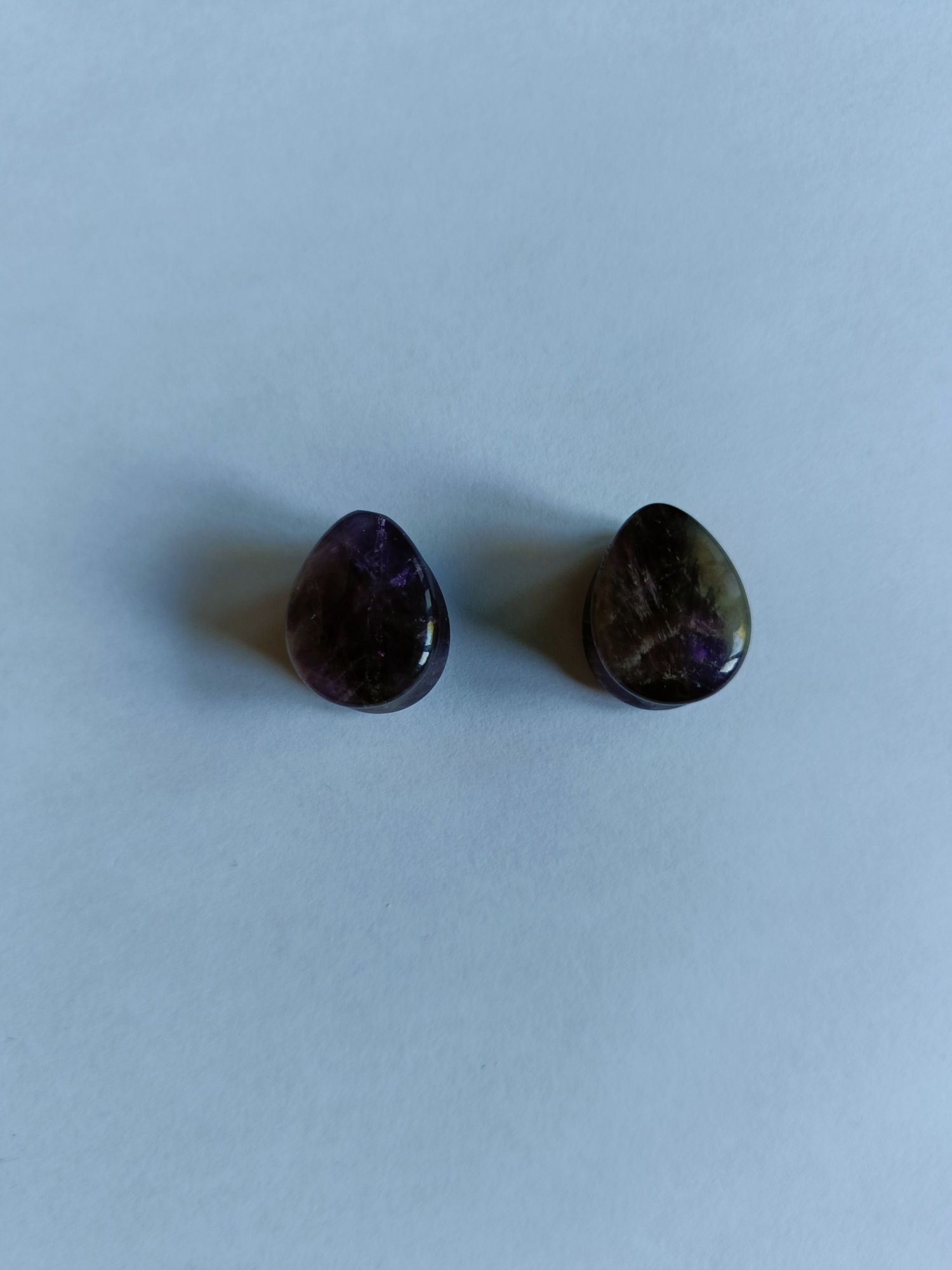 Plugi łezki 14mm ametyst