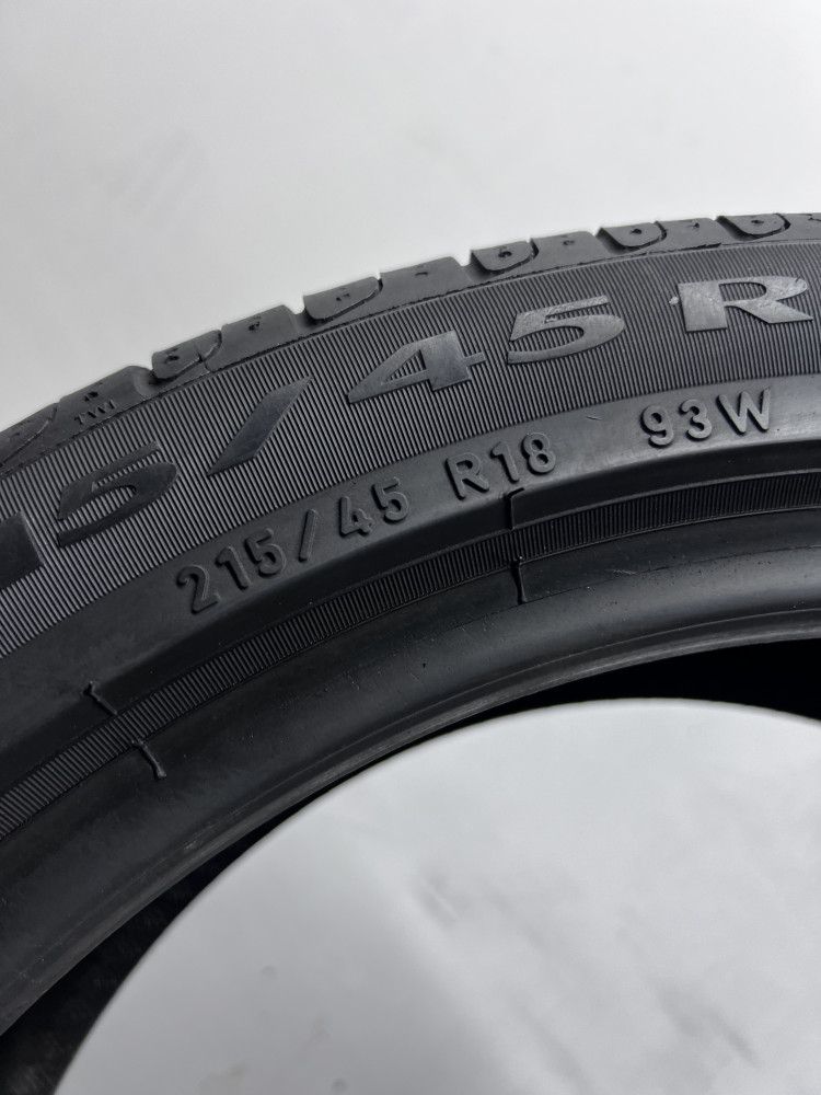 4шт літо 215/45/R18 2018р Pirelli Cinturato P7 x2x4