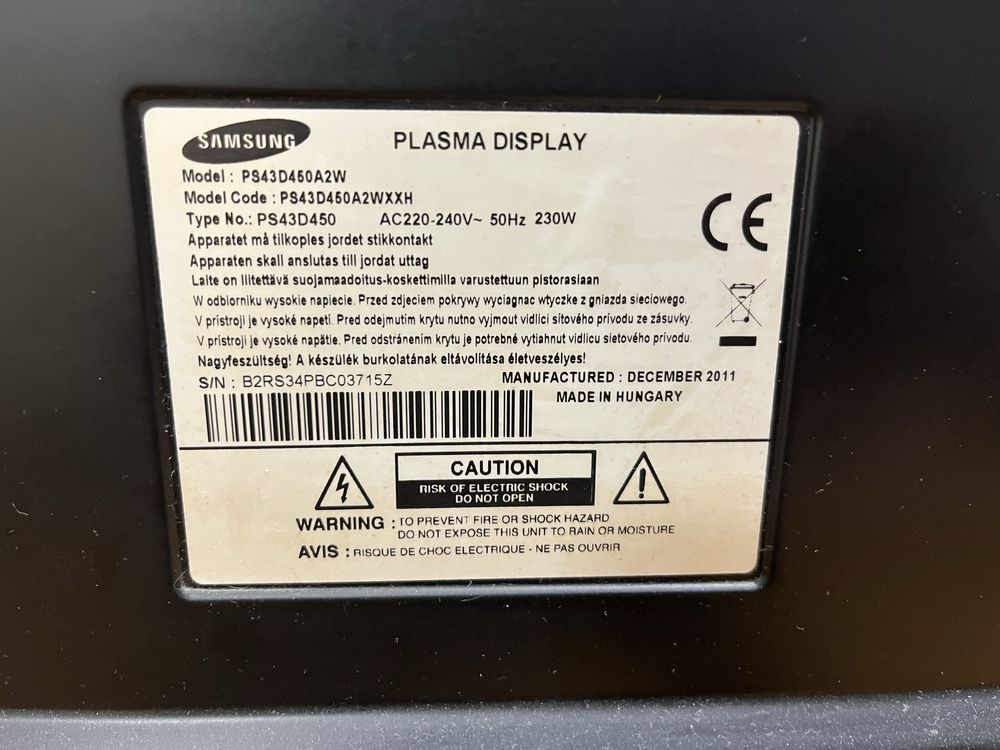 Плазма Samsung 43 дюйма