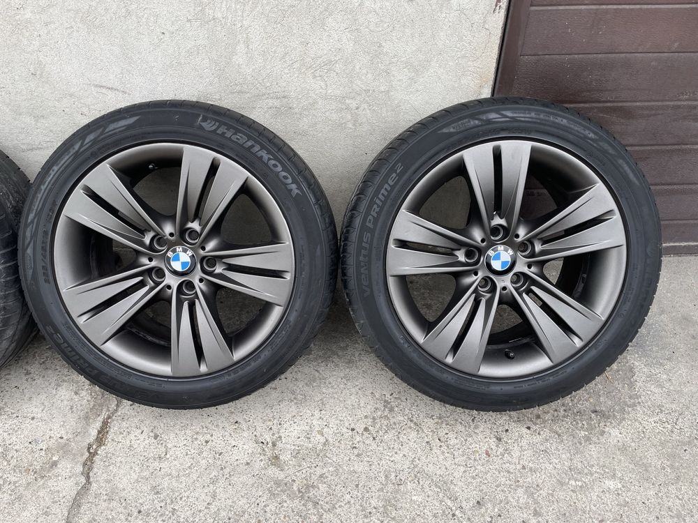 Koła, Felgi 5x120 18” Oryginał BMW, Grafit, Wyższy profil