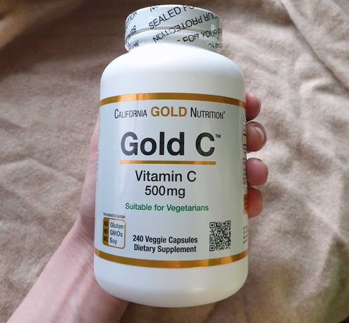 California Gold Nutrition, Gold C, витамин C, 500 мг, 240 капсул