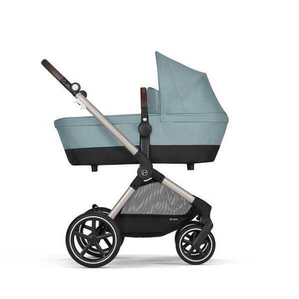 Cybex Eos Lux Wózek Głęboko-Spacerowy Rama Frame Stormy Blue