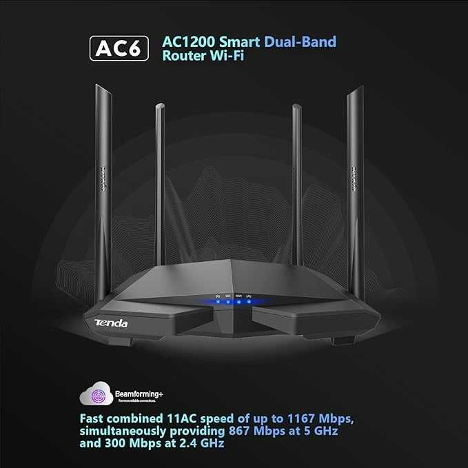 Router Tenda AC6 AC1200 Dual WLAN