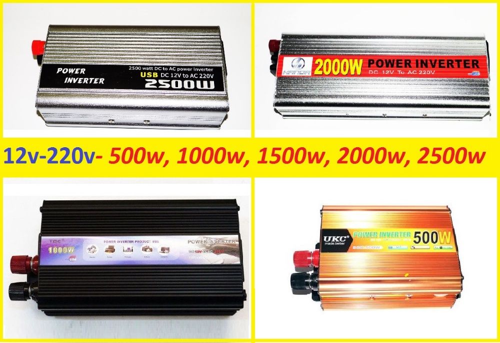 Преобразователь инвертор 12v 220v 4000W плавный запуск. Пиковая 8000W