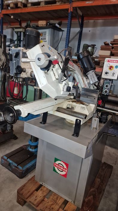 Serrote de fita thomas maquinas de serra com carril lharia metalomecan