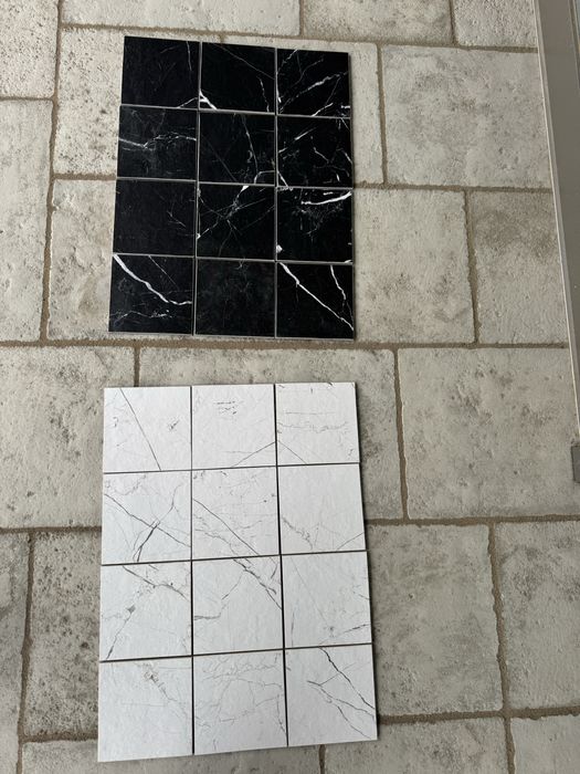 Płytki ceramiczna 20*20 gresowa czarne i białe