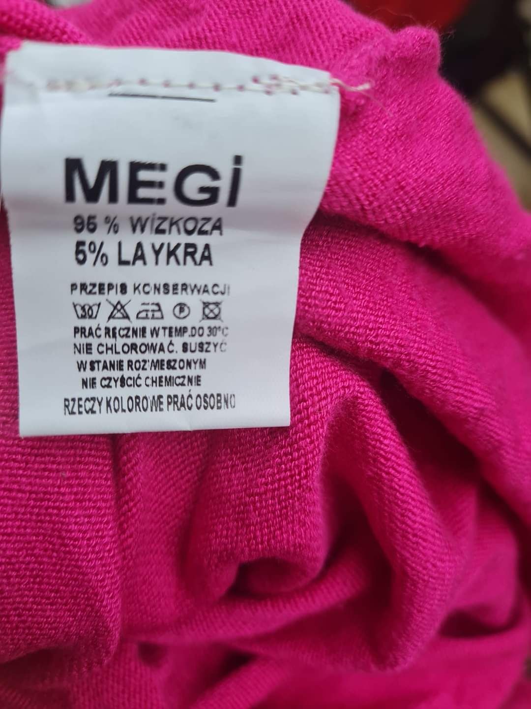 Różowa tunika z wiskozy r XL Megi
