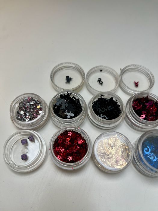 Ozdoby do paznokci! Zestaw 14szt. Nowe + używane