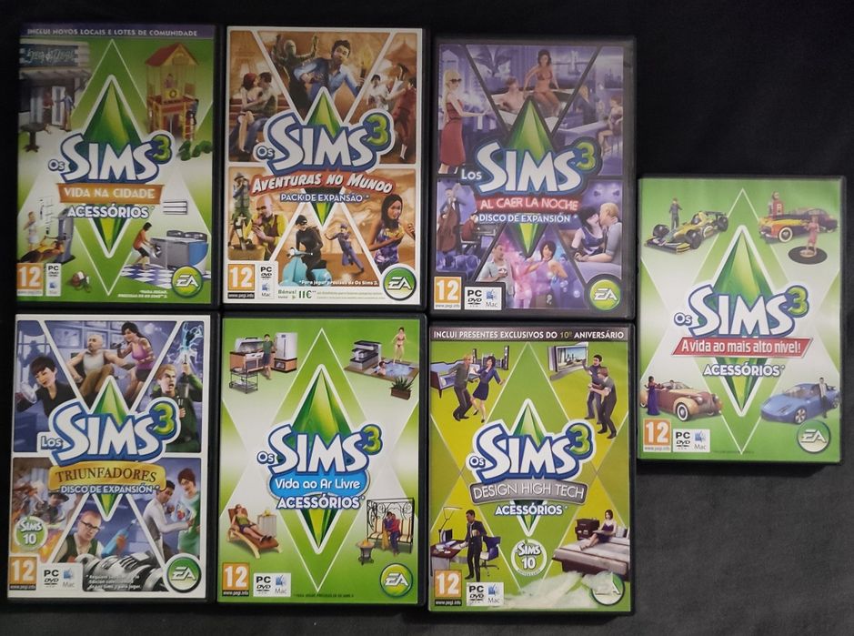 Sims 3 conjunto  base + expansões