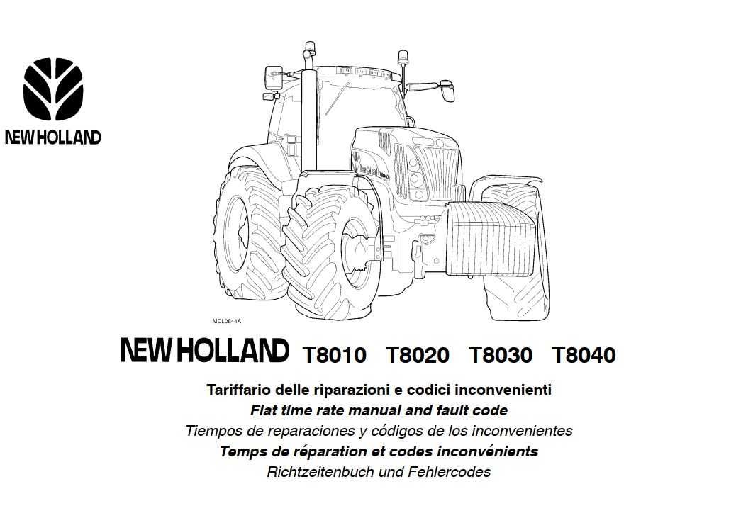 Katalog części New Holland T 8010, T 8020, T 8030, T 8040