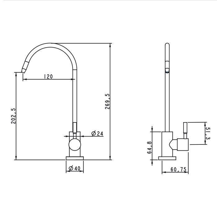 Bateria Do Wody Filtrowanej Wezer Eko4F-13-Black