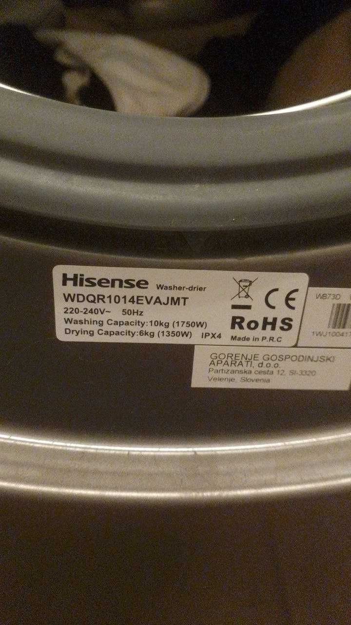 Sprzedam pralko suszarkę Hisense