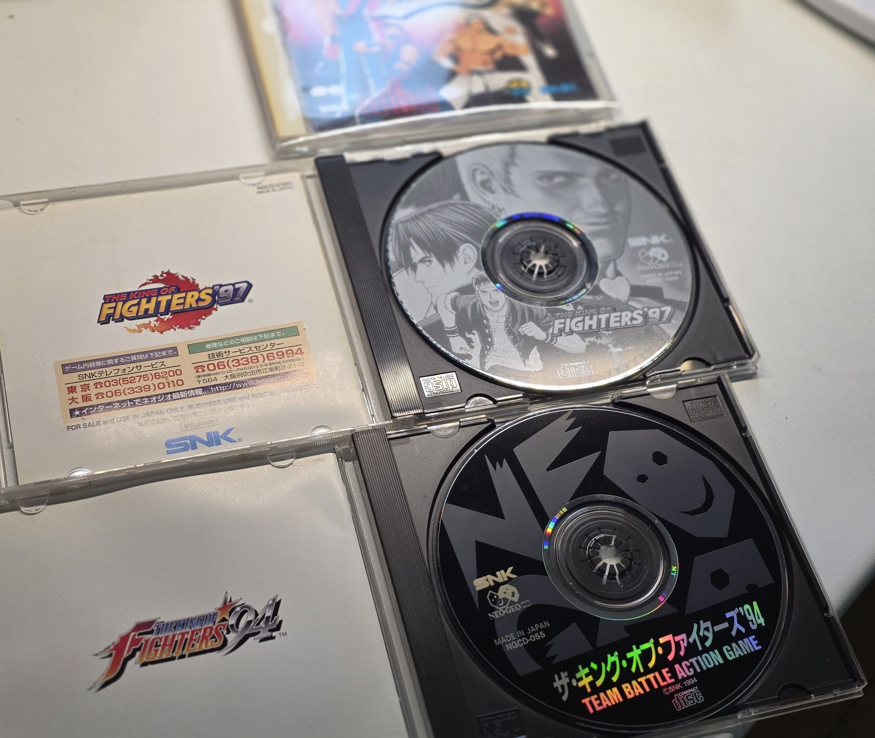 Unikalny zestaw SNK Neo Geo CD gry 2 pady arcade advance Kings of Figh