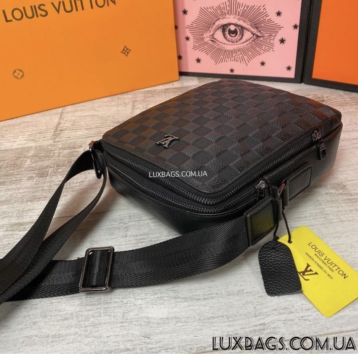 Мужская кожаная сумка через плечо Louis Vuitton