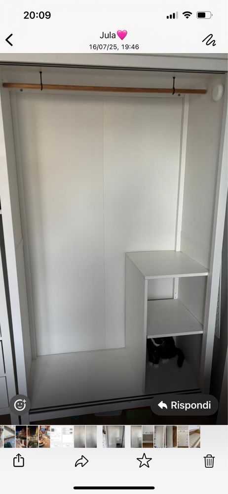 Szafa drewniana biala Ikea