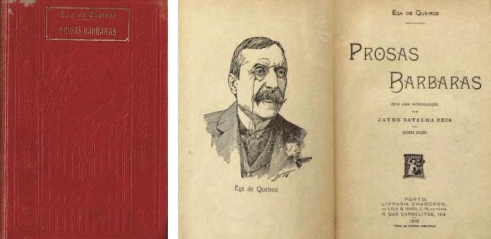 Prosas Bárbaras  livro de Eça de Queiroz - 4 edição - 1919