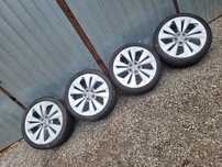 Alufelgi 19 cali 5x112 z oponami letnimi komplet alu felgi audi oem