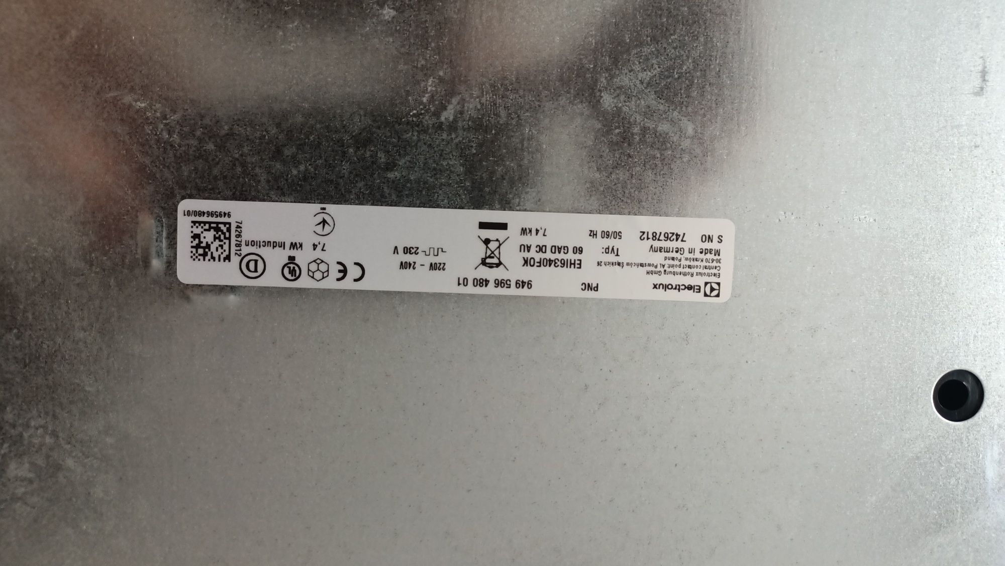 Płyta indukcyjna Electrolux