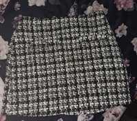 Spódnica mini z bouclé