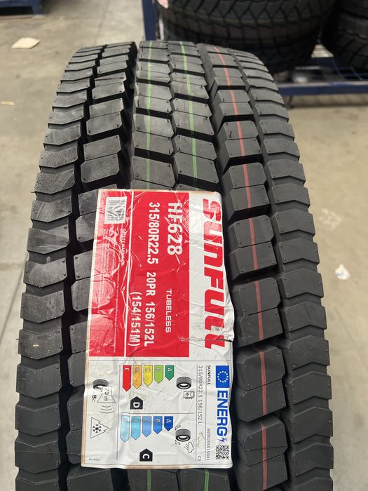 Nowe opony 315/80R22.5 HF628 ciezarowe napęd +VAT23%