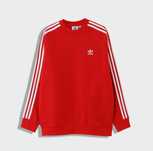 Спортивная кофта с начесом Adidas свитшот красная